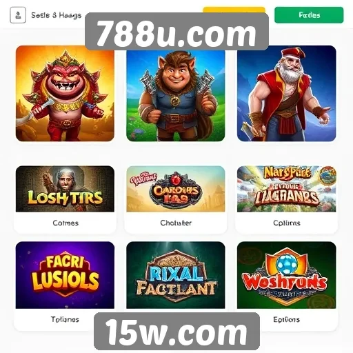Análise das principais categorias de jogos em 788u.com